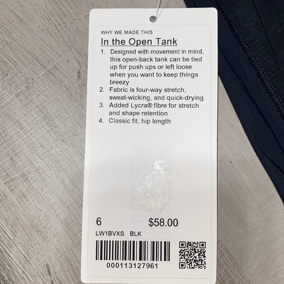 🍋 Lululemon In the Open Tank, NWT - Picture 6 of 8